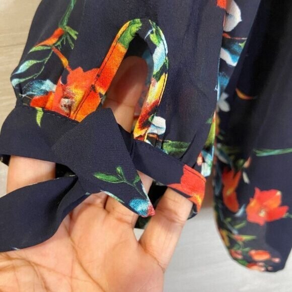 Timing Women's Sexy Off The Shoulder Tops Tie-Sleeve Smocked Off-Shoulder - Picture 6 of 7